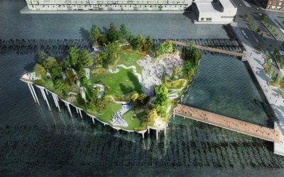 Aseguran fondos para retomar construcción de Pier 55, el nuevo parque flotante en Nueva York